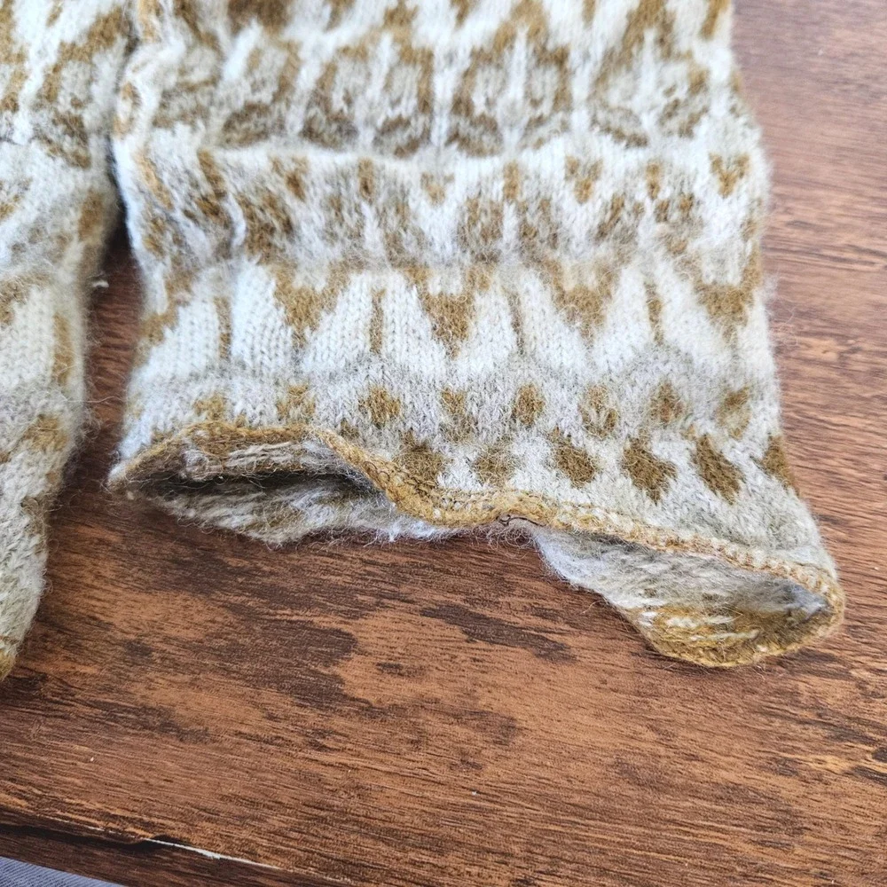 Vintage Iceland Scandinavian Made in Sweden LambsWool Leg Warmers Fair Isle